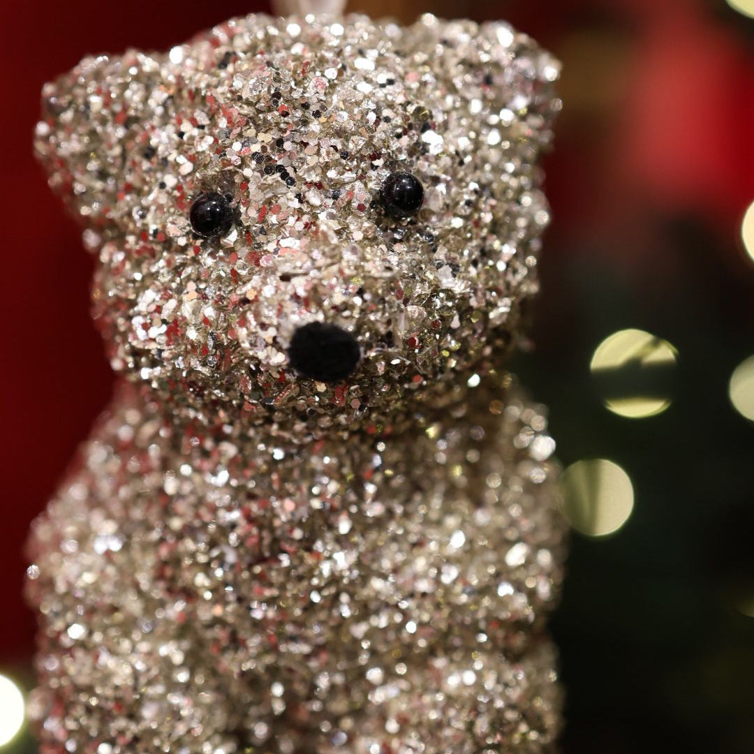 Glitter Bear - Silver
