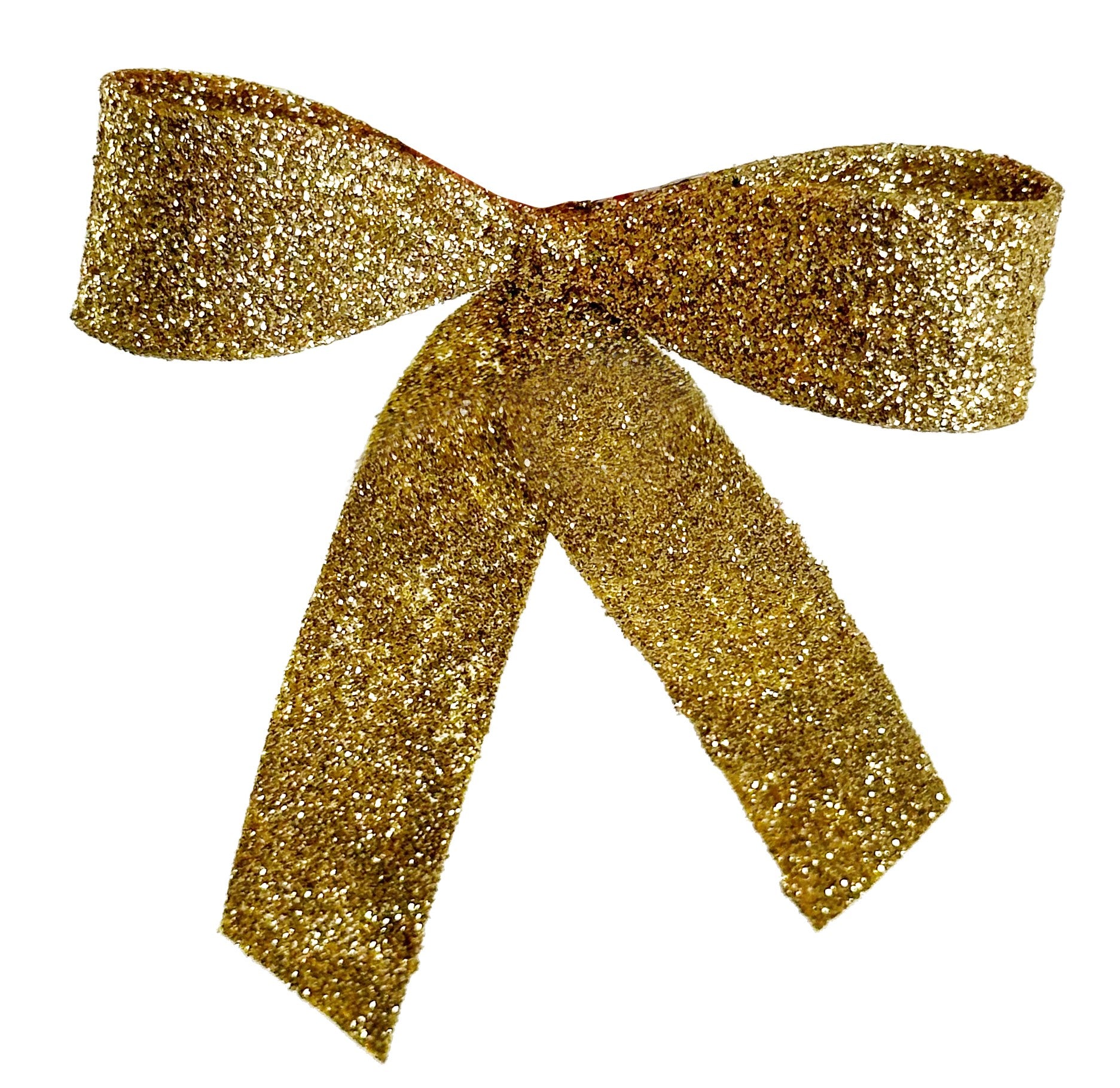 Bow Glitter Clip Small - Gold