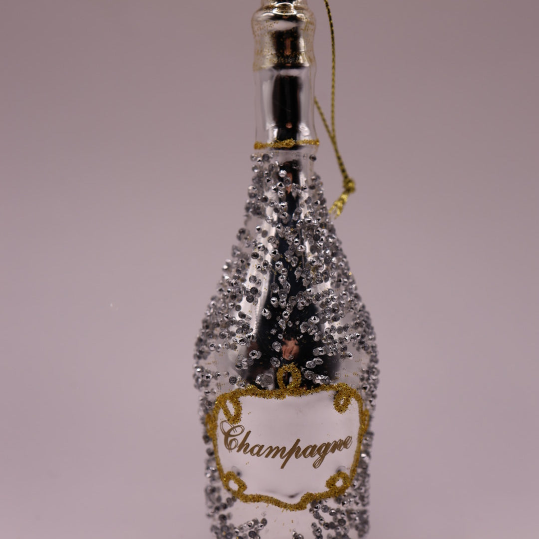 Champagne silver glitter