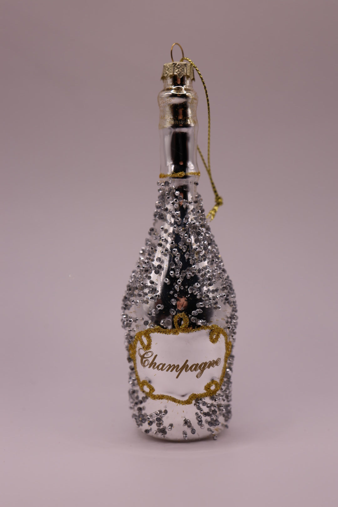 Champagne silver glitter