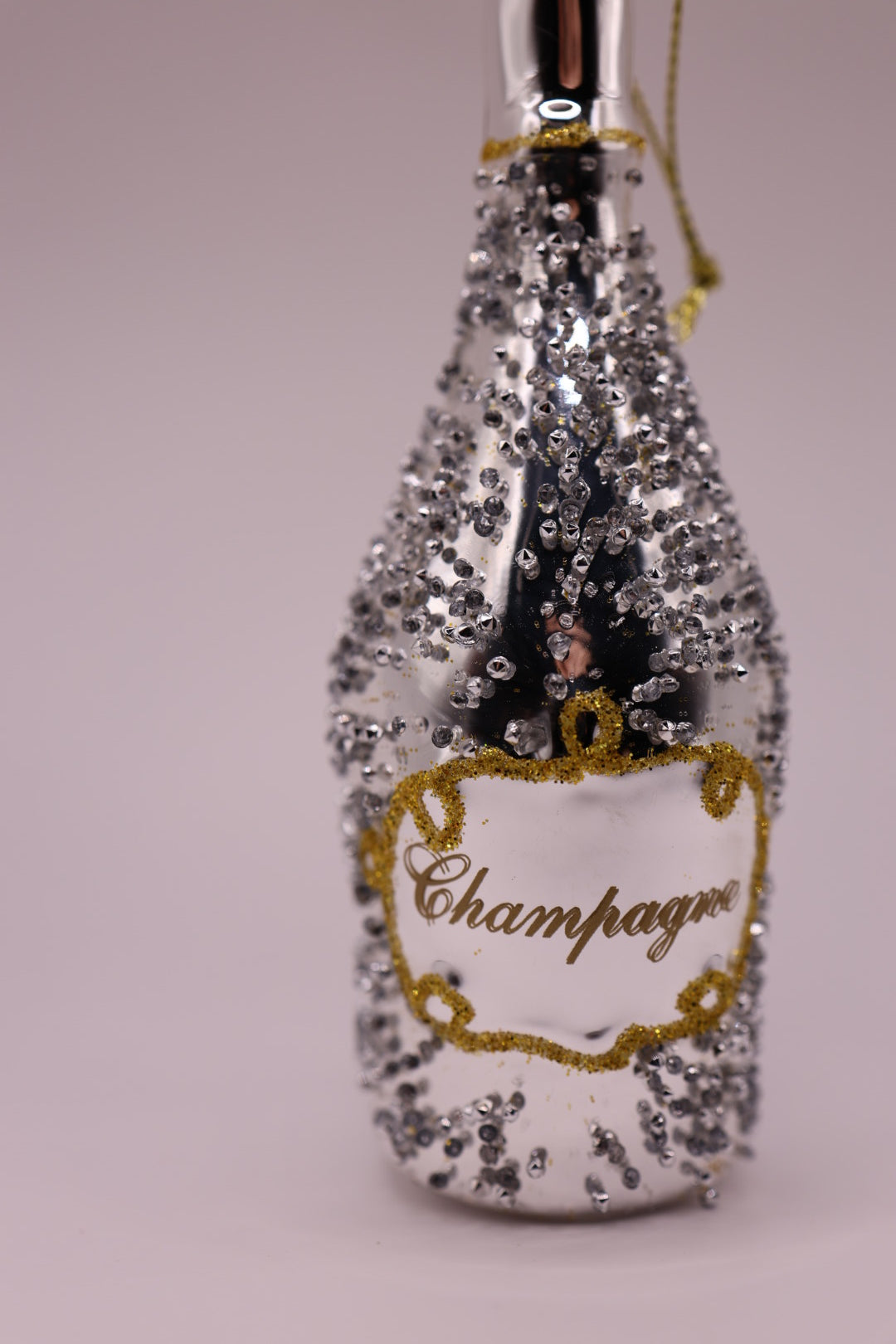 Champagne silver glitter