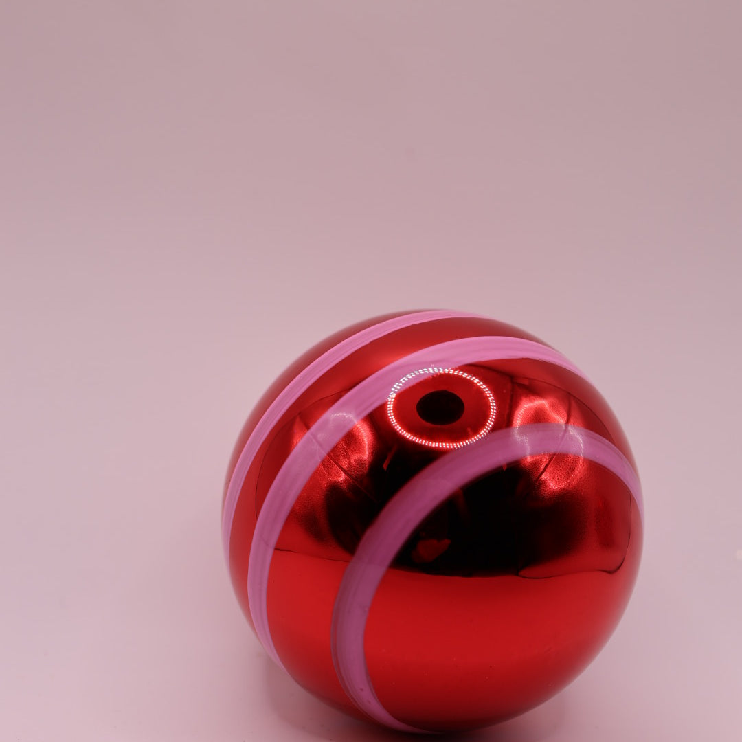 Red Pink Stripe Ball