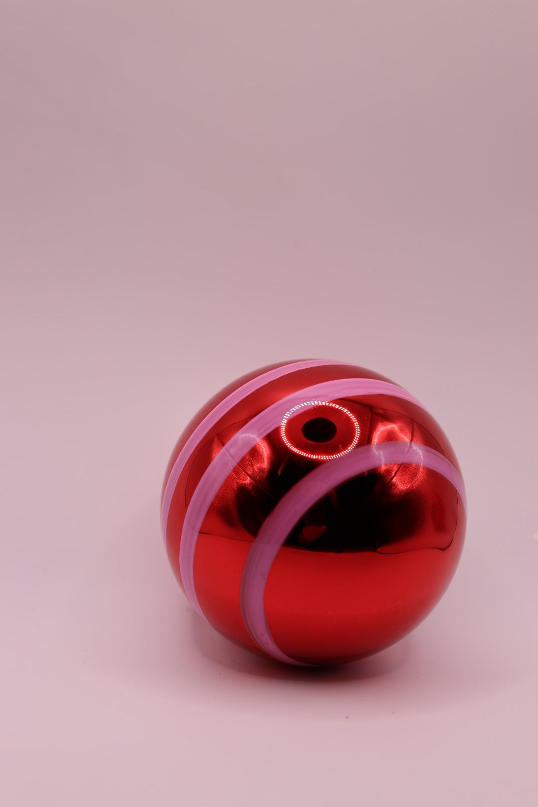 Red Pink Stripe Ball