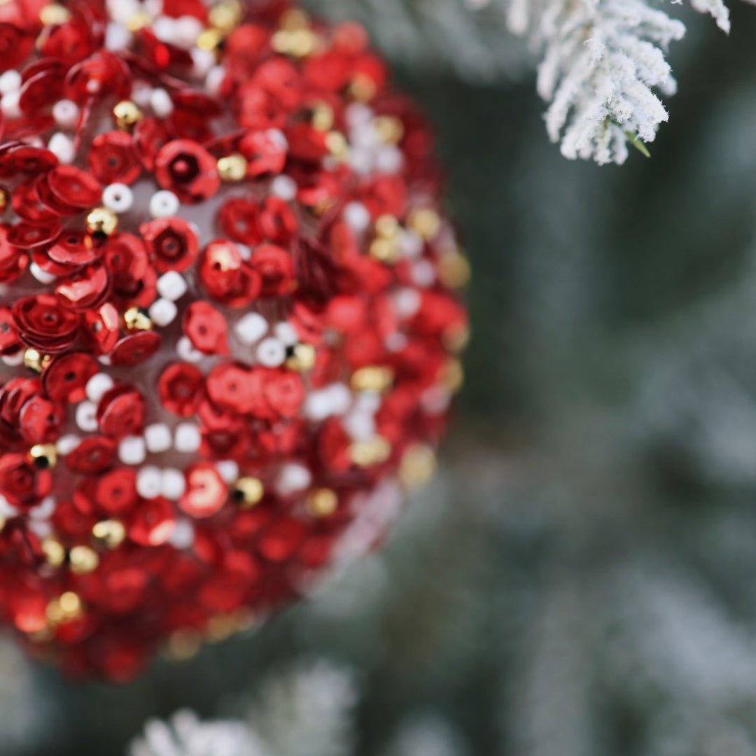 Glitterball - Red Tinsel